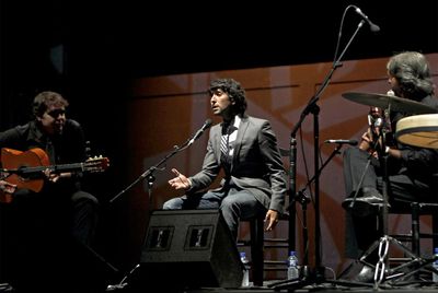 Recital del cantaor Arcángel en los jardines de Sabatini, dentro del programa de los Veranos de la Villa.