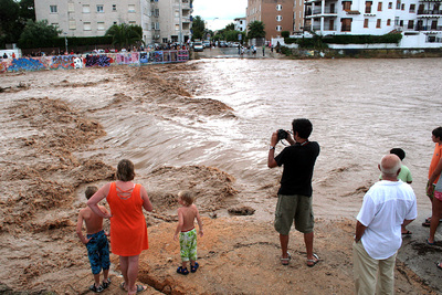 El temporal causa riadas en Tarragona