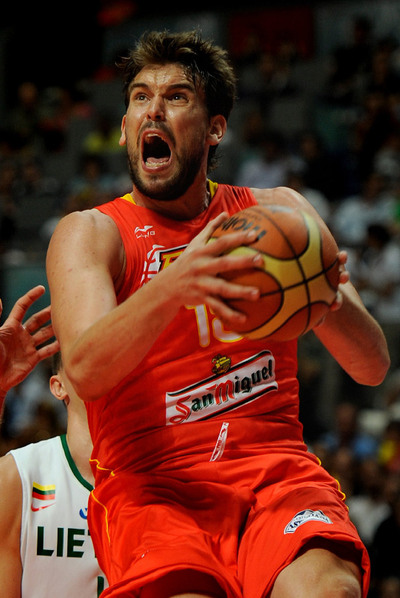 Marc Gasol, el viernes, ante Lituania.