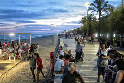 El paseo de Calafell, sin 'manteros'