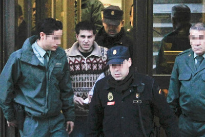 El Rafita en uno de los juzgados de Alcorcón.