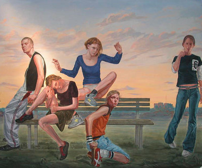 Tras años de fuertes subidas, las obras de Muntean & Rosenblum han comenzado a caer de precio.