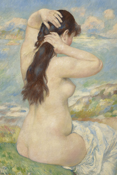  Bañista peinándose,  obra de Renoir que se verá en el Museo del Prado en la muestra dedicada al pintor francés.