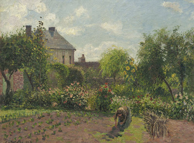  El jardín del artista en Éragny (1898),   de Camille Pissarro. 