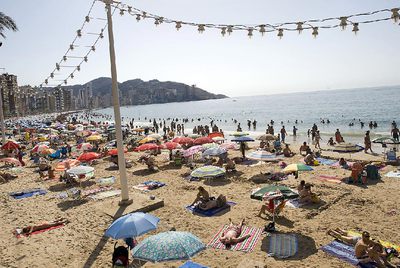 La playa de Levante, en Benidorm, una de las preferidas por los turistas.