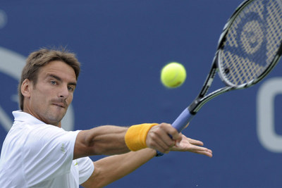 Tommy Robredo, durante su enfrentamiento a Julien Benneteau.