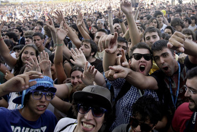 Ni avalanchas ni lleno en el concierto de la MTV