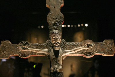 Una de las piezas objeto de litigio, expuesta en el Museo de Lleida.