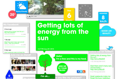 La página Talking-Tree, es una propuesta ecológica de la revista científica belga EOS.