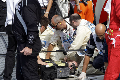 ACCIDENTE EN EL EQUIPO HISPANIA