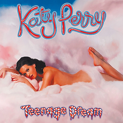 KATY PERRY Presentó la portada en un  videochat  en su web. Una reproducción de dos por dos de la foto de ella desnuda en el cielo de las nubes dulces y castas -estratégicamente cubren sus partes— colgaba de un caballete, mientras la cantante, micrófono en mano, ofrecía una clase de semiótica que ni Roland Barthes. Perry anunció que el disco olería a algodón de azúcar.