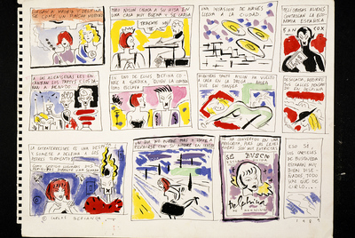 Viñetas de Nylon de Kooning de la colección particular de Pedro Almodóvar, gran amigo de Carlos Berlanga.