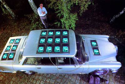  Die Winde , de Wolf Vostell (Berlín, 1981), que se exhibirá en Arts Santa Mònica en la exposición  TVARTSTV. 