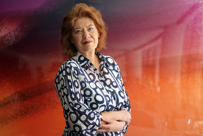 La escritora Anne Perry, en Madrid.