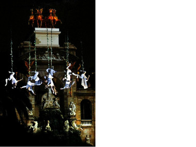 Actuación en el parque de la Ciutadella de la compañía Voalá