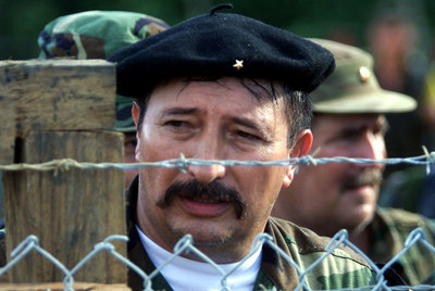 Jorge Briceño, el  Mono Jojoy,  en una imagen tomada en La Macarena en 2001.