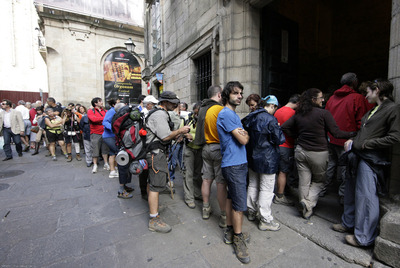 Los peregrinos apuran el paso el último fin de semana de septiembre