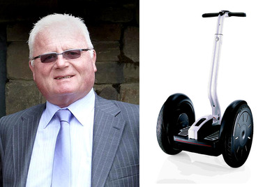 A la izquierda, Jimi Heselden. Sobre estas líneas, uno de los últimos modelos de Segway.