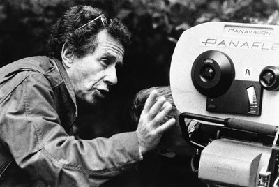 Arthur Penn, en 1985, durante el rodaje de  Target, agente doble en Berlín. 