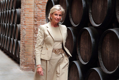 La presidenta de Codorníu, en sus bodegas de Sant Sadurní d'Anoia, el pasado martes.