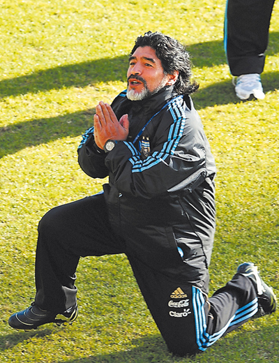  Maradona es objeto de un culto en 60 países 