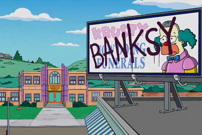 Springfield, hogar de  Los Simpson ,  tomada por Banksy.