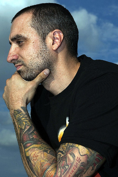 El  rapero  Tote King, ayer en Sevilla.