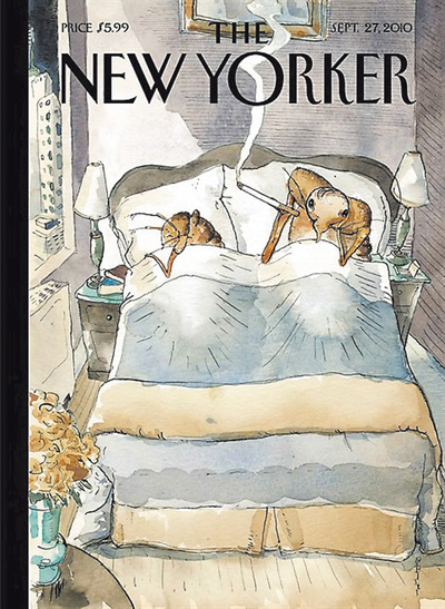 Dos chinches en la portada de  The New Yorker 