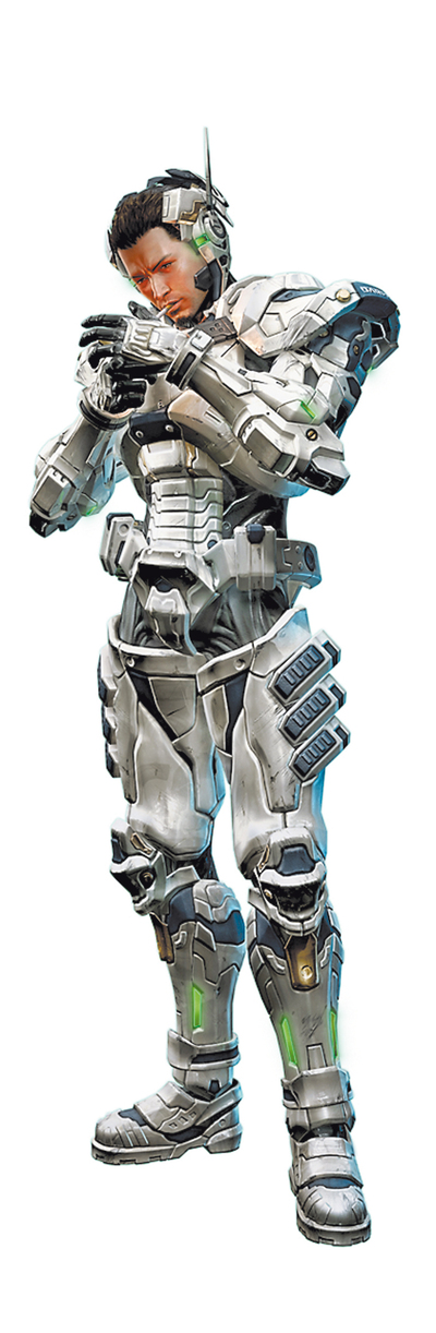  El protagonista de  Vanquish  se relaja 