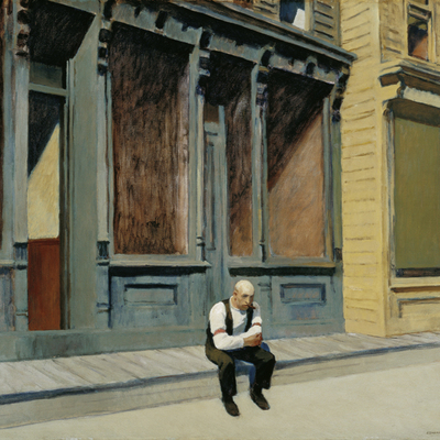  Domingo  (1926), de Edward Hopper.