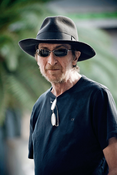 Frank Miller, durante el rodaje del 'spot' de Gucci