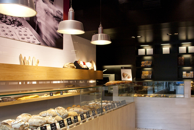 Mostrador de la panadería barcelonesa Classic Line.