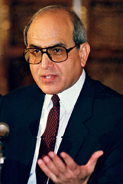 Faruq Leghari, en 1996.