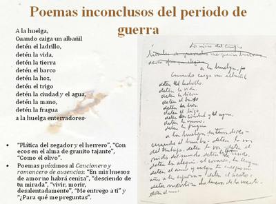 Poema inconcluso presentado en el congreso sobre el escritor.