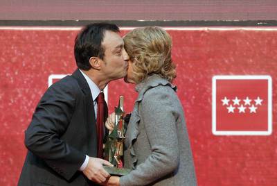 Cobo: "Es una suerte recibir un premio de Esperanza Aguirre"