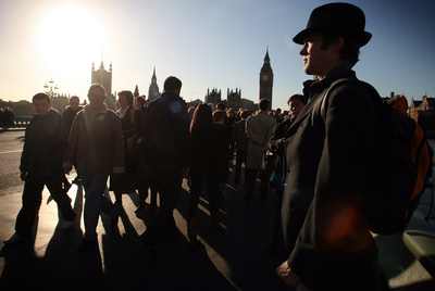 El puente de Westminster, una de las localizaciones de  28 días después. 