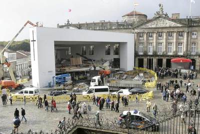 La Iglesia pagará el escenario, alguna obra y los copones de la visita del Papa