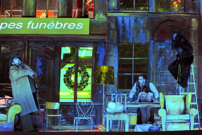 Primer acto del montaje escénico firmado por Olivier Py de la ópera  Lulú  que presenta el Liceo de Barcelona.