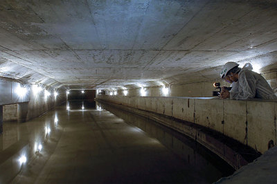 Alcantarillas de postal para aguas residuales