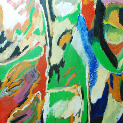  Kand,  uno de los óleos incluidos en la muestra de Vicente Verdú.