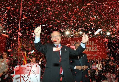 Inicio de campaña de José Montilla en la Fira de Barcelona.