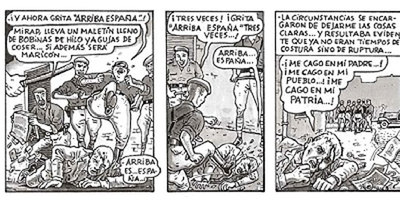 Viñetas de la historieta gráfica  El arte de volar,  de Antonio Altarriba y Kim, galardonada ayer con el Premio Nacional del Cómic.