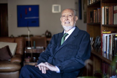 Josep Maria Castellet, la semana pasada, en su casa de Barcelona.