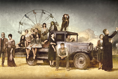 Imagen promocional de la serie  Carnivàle,  de la cadena HBO.