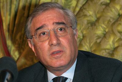 El senador Marcello Dell'Utri, durante una conferencia celebrada en 2004.