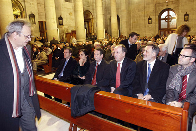 Funeral por Fernández del Riego en la concatedral de Vigo