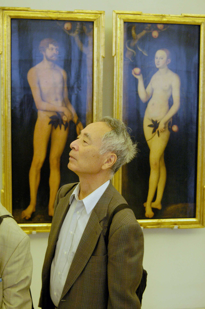   Adán y Eva  , de Lucas Cranach, en la Gemäldegalerie de Dresde