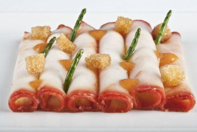  Carpaccio  enchorizado.