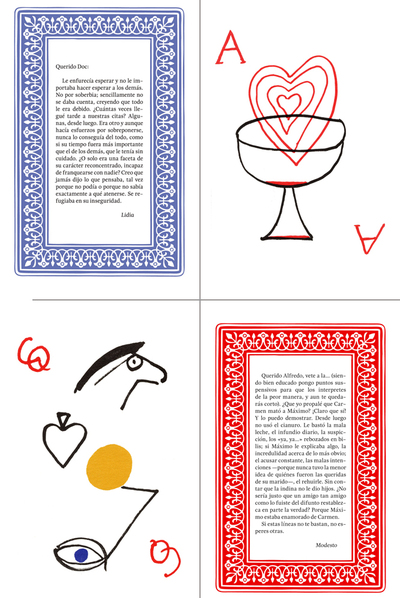 Páginas de  Juego de cartas,  de Max Aub (París, 1903-México DF, 1972).