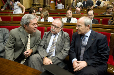 Pleno monográfico en el Parlament de Catalunya sobre el acuerdo de financiación en julio de 2009. En la foto, el 
